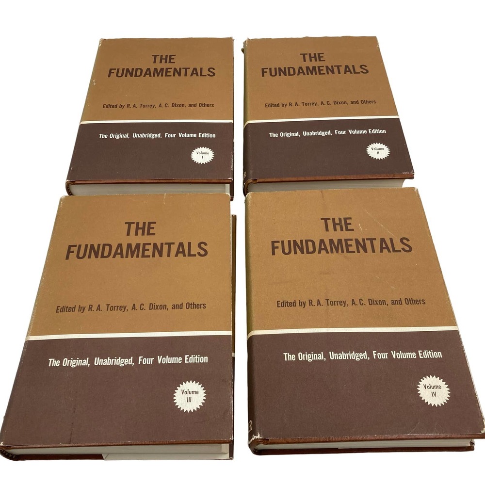 The Fundamentals A Testimony to the Truth I-IV 1970 Torrey Hardcover Book Set